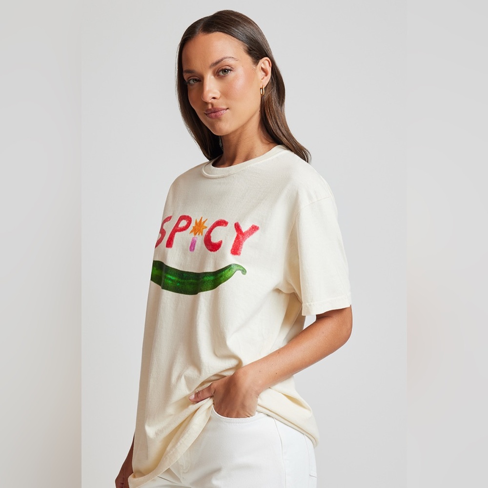 Cream Graphic Tee